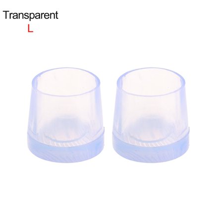 

1 pair New Shoes Accessories Wearable Shockproof Silencer Heel Protector Antislip High Heeler Round Shape Heel Stoppers TRANSPARENT L