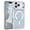 Blue, variant on DOMAVER iPhone 17 Pro Max Case 6.9" , Magnetic Clear Glitter Cover, Mag-Safe Compatible, Crystals and Camera Protector, Sparkly Protective Case for iPhone 17 Pro Max, Silver