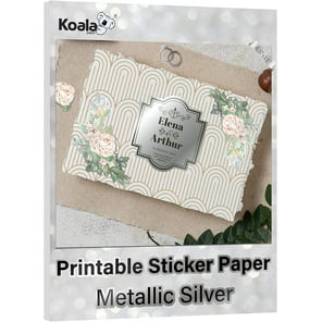 Koala Clear Holographic Sticker Paper STAR, Self-adhesive