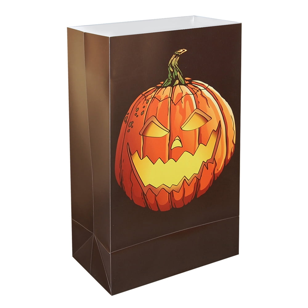 LumaBase Plastic Luminaria Bags, 12Pack