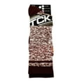 thumbnail image 3 of TCK Sports Heathered Crew Socks (Maroon/White, Large), 3 of 3
