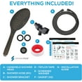 thumbnail image 4 of SparkPod Rainfall Shower Head with Handheld - 6-Inch Head, 6ft Hose, Adjustable Bracket (Vintage Oil-Rubbed Bronze), 4 of 7