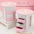thumbnail image 2 of Girls Musical Jewelry Box, Cute Kids Necklace Storage Case & Jewelry Organizer Box, Gift for Girl Child, 2 of 13