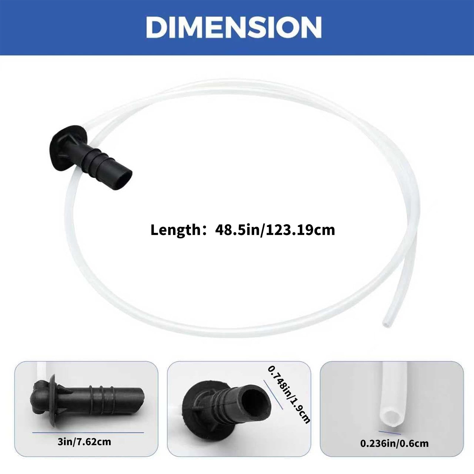 W11415785 Ice Maker Fill Tube and Water Line Assembly Refrigerator Water Supply Line for W11232485 12961401 67006317