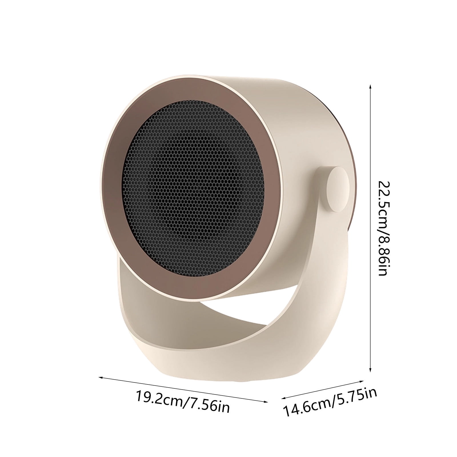 EGYMEN Compact Heating Fan, Quick Heating Portable Foot Warmer with Stylish Design, Energy-efficient Desk Heater for Home and Office, Safe and Lightweight Warmer for Cozy Spaces