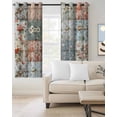 thumbnail image 2 of Elegant Spring Floral Blackout Curtains 45 Inches Long for Bedroom, Summer Botanical Plaid Farmhouse Thermal Insulated Room Darkening Black Out Window Curtain Panels Grommet Drapes for Living Room, 2 of 8