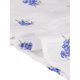 thumbnail image 5 of CAMISA IMPRESA DE MANGA BOLSA CON CUELLO PETER PAN PARA MUJERES INSPIRADA EN CHIC BLANCA Y AZUL TALLA S, 5 of 6