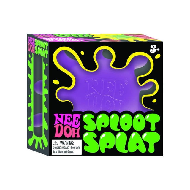 NeeDoh SplootSplat -The Splat that Sploots - Sensory Toy to Squish, Squeeze, and Pull - Purple