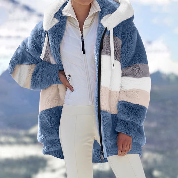 Abrigo De Invierno Para Mujer Talla Grande - Chaqueta Con Capucha, Forro Polar Grueso, Cálida Y Cómoda