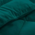 thumbnail image 5 of 1 Piece Luxury Long Box Pattern Comforter By D.N.G. BEDDINGS Premium Super Soft, All Season, 800 Thread Count, 100% Egyptian Cotton, Oversized Super King Size Teal Color, 5 of 5