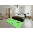 thumbnail image 5 of Ahgly Company Machine Washable Indoor Rectangle Transitional Emerald Green Area Rugs, 7' x 10', 5 of 7