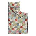 thumbnail image 2 of Pioneer Flower Floral Print Pattern Toddler Nap Mat for Teens Preschool Daycare, Teens Sleeping Mat Bag, Toddler Sleeping Bag with Pillow, 2 of 6