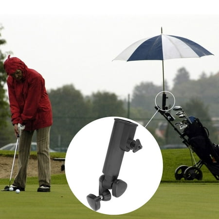 OTVIAP Golf Push Trolley Umbrella Holder Plastic Stand Pull Bike Cart Black Universal, umbrella storage, black umbrella
