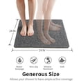 thumbnail image 6 of SIXHOME Non Slip Shower Mat for Shower Stall 24"x24" Square PVC Loofah Shower Stall Mat Quick Drying Shower Floor Mat with Comfortable Textured Surface Easy Cleaning Black, 6 of 6