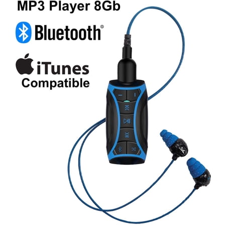 H2O Audio Stream 100% Waterproof 8GB MP3 Music Player Bluetooth, Underwater Headphones, Shuffle