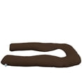 thumbnail image 2 of KHOMO Extra Light Full Body Maternity Pillow U Shaped with Zippered Cover, Brown, 2 of 6