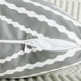 thumbnail image 3 of Dinheiro Adabana Fundas de almohada bohemias impermeables para exteriores, fundas de almohada geométricas para patio, jardín, juego de 2, 18 x 18 pulgadas, color negro, 3 of 5