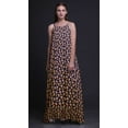 thumbnail image 2 of Bimba Navy Blue2 Floral Grandiflora Roses Womens Sleepwear Long Nightgown Printed Spaghetti Strap Ladies Nightwear XXX-Large, 2 of 5