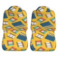 thumbnail image 3 of LAKIMCT Movie Film Pattern Car Seat Covers Vehicle Front Seat Covers Universal Fit Seat Protector, 3 of 9