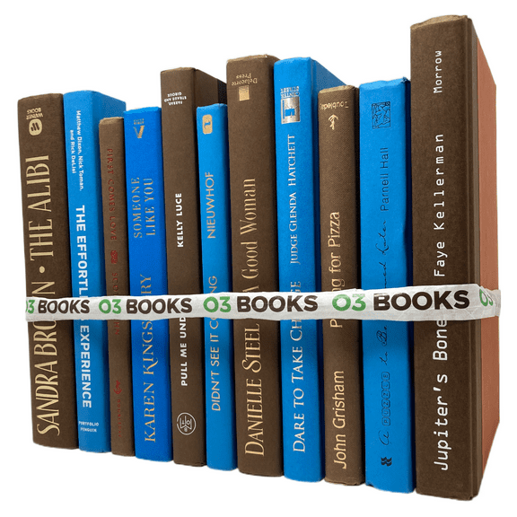 Coastal Calm Decorative Books Blue and Brown