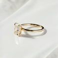 thumbnail image 5 of Solitaire Brilliance Dainty 2.50CT Radiant Cut Moissanite Solitaire Engagement Ring 18kYellow Gold, Ring Size 4.5, 5 of 7