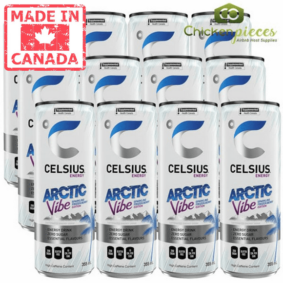 Celsius Arctic Vibe Energy Drink Energy Drinks 355ml/12oz (12/Case)