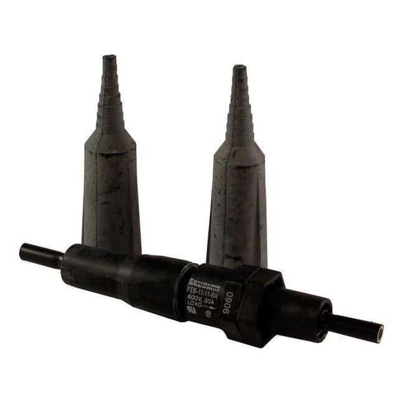 Fuse Holder, 0 to 30A Amp Range, 600V AC/DC Volt Rating, 1 Poles, Crimp