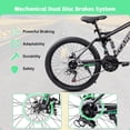 thumbnail image 6 of Ambifirner 24 Inch Adult Bike, 21 Speed Commuter Bicycle, Bicycle for Women and Men with High-Carbon Steel 24 Speed Mountain Urban Bike, 6 of 8