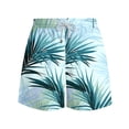 thumbnail image 3 of guisaled Mens Swimsuits Mens Swim Shorts Quick Dry Elastic Waisted Swim Trunks Summer 7 Inch Beach Shorts Loose Fit Hawaii Graphic Boardshorts, 3 of 6
