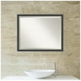 thumbnail image 5 of Amanti Art Theo Black Silver Beveled Wood Bathroom Wall Mirror, 5 of 10