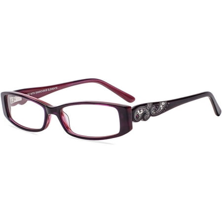 Luxe Womens Prescription Glasses, WLO333 Purple