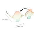 thumbnail image 6 of ifundom Mushroom Sunglasses with Frameless Design Unique Decor Eyewear Fashion Accessories, 6 of 6