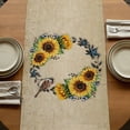 thumbnail image 5 of Table Runners 72 Inches Long Dress Scarves, Farmhouse Sunflowers Farmhouse Kitchen Table Runner, Coffee Tablerunners, Western Star Vintage Sparrows 16x72 Inch, 5 of 9