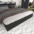 thumbnail image 6 of Miniyam King Size Bed with Storage Drawers, LED Lights, USB Charging Headboard for Teen, Black, 6 of 7
