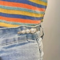 thumbnail image 2 of HOOUN 1Set Fashion Clothing Brooches Waist Adjustment for Women Pearl Lapel Pin Buc:yy-36, 2 of 9