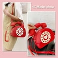 thumbnail image 6 of Fun Telephone Purse for Women Novelty Pink Phone Tote Handbags Top Handle Shoulder Crossbdoy Bag, 6 of 6