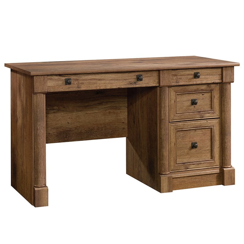 Pemberly Row Computer Desk In Vintage Oak Com Pemberly Row Computer Desk In Vintage