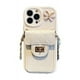 thumbnail image 2 of Estuche tipo cartera con diseño de mariposa estilo Chanel para iPhone 15, Apple 13, Pro Max, funda para teléfono 12, bandolera 11, cordón x/xr, 2 of 6