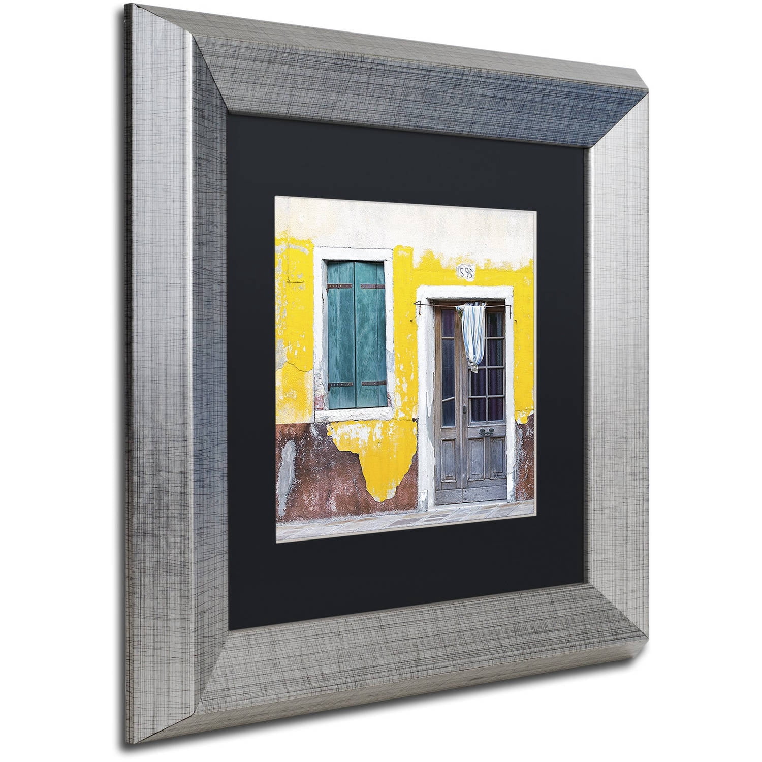 Trademark Fine Art 'Yellow Chip' Canvas Art by Michael Blanchette Photography, Black Matte, Silver Frame