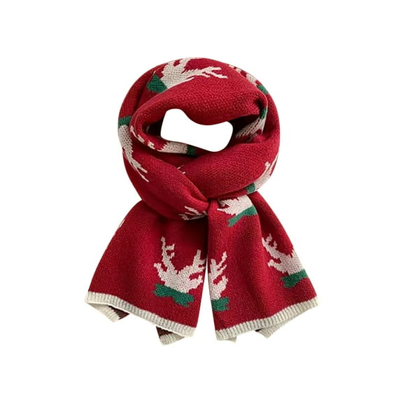 TRUBKH Neck Scarf for Women Shawls and Wraps Plaid Scarf Winter Scarves Christmas Cloak Fall Scarf for Women Neck Gaiter Women Red One Size