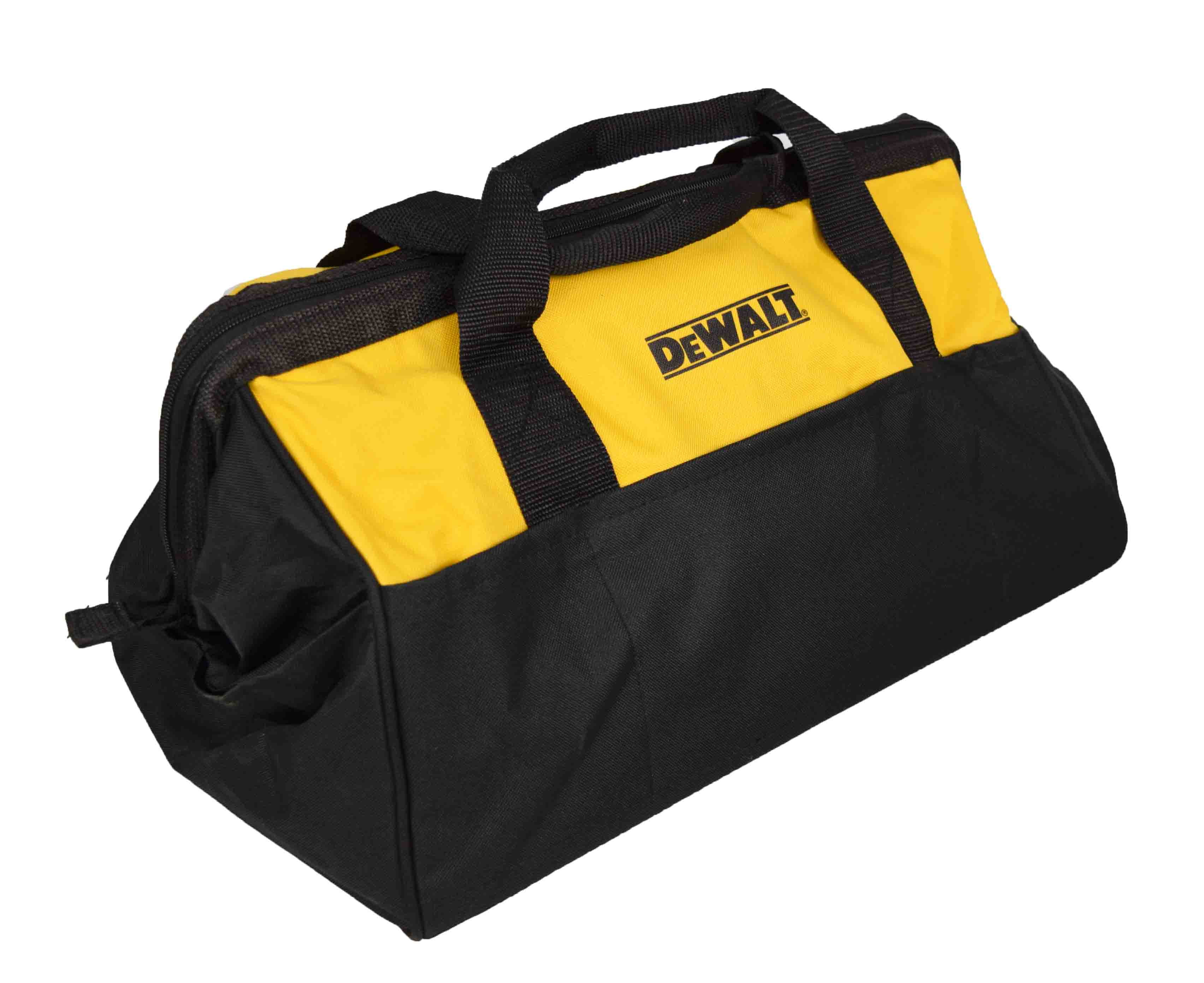 Details about   DeWalt 18”x9”x4” Pocket Heavy Duty Nylon Canvas Contractor Tool Bag Case USA 