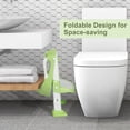 thumbnail image 5 of BRINJOY Potty Training Seat with Step Stool Ladder, Foldable Toddler Potty Seat for Toilet with Splash Guard, Cushioned Seat, and Anti-Slip Pad for Girls & Boys (Green), 5 of 7