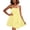 Yellow, variant on Kukoosong Women's Spaghetti Strap Square Neck Mini Dress, Casual Loose A Line Swing Babydoll Dress, Sleeveless Adjustable Camisole Dress for Summer Beach Cover Up