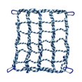 thumbnail image 1 of Red de cuerda para pájaros, hamaca colgante para mascotas, con 4 ganchos, red de cuerda para escalar ratas, puente de cuerda con escalera para pájaros azul, 1 of 10