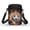 FlameWaterBall, variant on HELLHERO Double Zipper Shoulder Bag Men, Women LovePawsBag Polyester Casual Use 4.33x1.97x7.09 with Zipper Closed