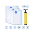 thumbnail image 3 of Mistaha Space-Saving Vacuum Storage Bags Set with Hand Pump - 6Pcs (2x 70*100cm, 2x 60*80cm, 2x 50*70cm) YD087B, 3 of 5