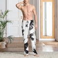 thumbnail image 2 of Sikiie Monochrome Flying Ravens Pajama Pants Men, PJ Bottoms, Sleep & Lounge Pants-XX-Large, 2 of 6