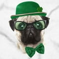 thumbnail image 2 of Cute St Pattys Day Leprechaun Pug Women's Plus Size Graphic Tee Brisco Brands 3X, 2 of 5