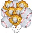 thumbnail image 1 of Set de globos de béisbol para fiesta de cumpleaños, 10 unidades, UY, 1 of 4