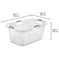 2 Bushel Ultra Laundry Basket, Large, Plastic with Comfort Handles to